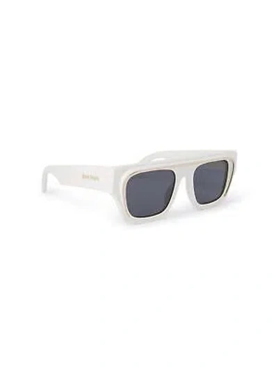 Pre-owned Palm Angels Peri061s24pla0010107 Salton White Sunglasses In Gray