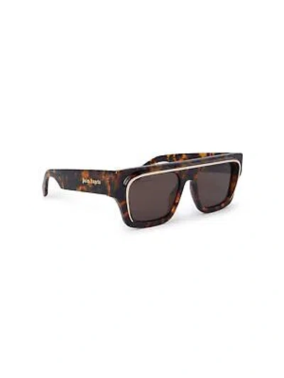 Pre-owned Palm Angels Peri061s24pla0016064 Salton Havana Sunglasses