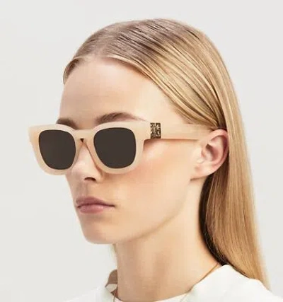 Pre-owned Palm Angels Peri064s24pla0011764 Riverside Sand Sunglasses In Brown