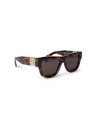 Pre-owned Palm Angels Peri065s24pla0016061 Merril Havana Sunglasses