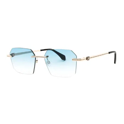 Palm Angels Peri10gquartz Gradient Sunglasses In Blue