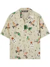 Palm Angels Pin Up Bowling Shirt