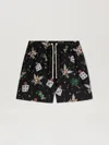 Palm Angels Pin Up Swimshorts In 1084 Black - Multicolor
