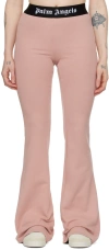 PALM ANGELS PINK FLARED LOUNGE PANTS