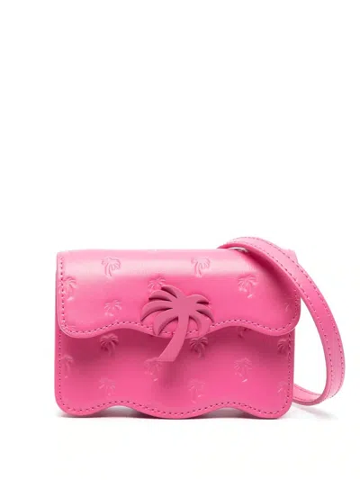 Palm Angels Pink Palm Beach Shoulder Bag In Rosa