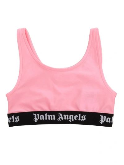 Palm Angels Kids' Pink Sports Top