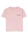 PALM ANGELS PINK T-SHIRT WITH LOGO