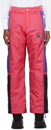 Palm Angels Thunderbolt Colour-block Ski Trousers In Fuchsia/blue