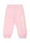 Palm Angels Pink Trousers For Baby Girl With Logo In Pink