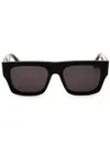 Palm Angels Midway Rectangle-frame Sunglasses In Havana /  Brown