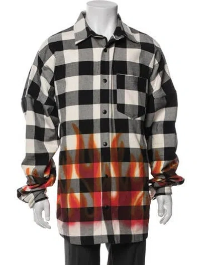 Pre-owned Palm Angels Plaid Print Jacket In Multi