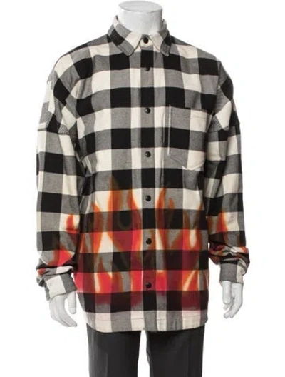 Pre-owned Palm Angels Plaid Print Jacket In Multi