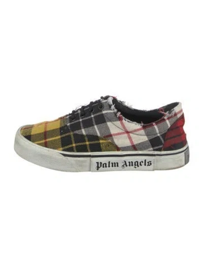 Pre-owned Palm Angels Plaid Print Sneakers In Multicolor
