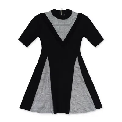 Palm Angels Plaid Skater Dress - Black