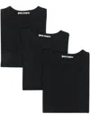 Palm Angels Plain Stretch-cotton T-shirt In Weiss