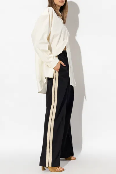 Palm Angels Pleat-front Trousers In Black