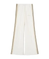 Palm Angels Logo-embroidered Cotton Track Pants In White