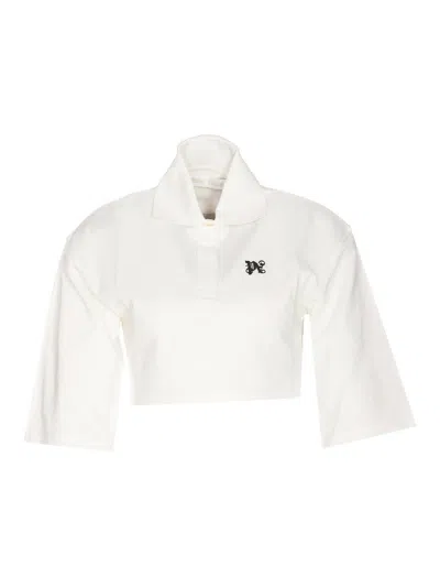 PALM ANGELS POLO - BLANCO