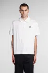 Palm Angels Polo In Grey Cotton In Grey