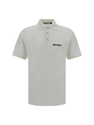 Palm Angels Polo Shirt In Off White