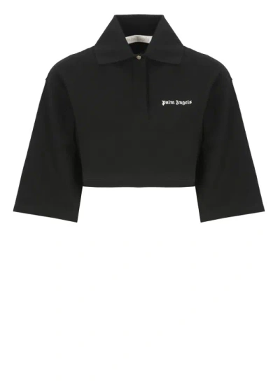 PALM ANGELS POLO SHIRT WITH CLASSIC LOGO