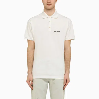 Palm Angels Polo Shirt With Logo In White