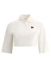 PALM ANGELS PALM ANGELS "MONOGRAM CROPPED" POLO SHIRT