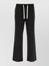 Palm Angels Monogram Drawstring Cargo Pants In Black