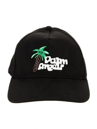 Pre-owned Palm Angels Printed Baseball Hat W/tags In Black