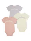 Palm Angels Printed Bodies (pack Of Three) In Neutrals