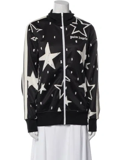 Pre-owned Palm Angels Printed Bomber Jacket In Black