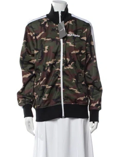 Pre-owned Palm Angels Printed Bomber Jacket W/ Tags In Black