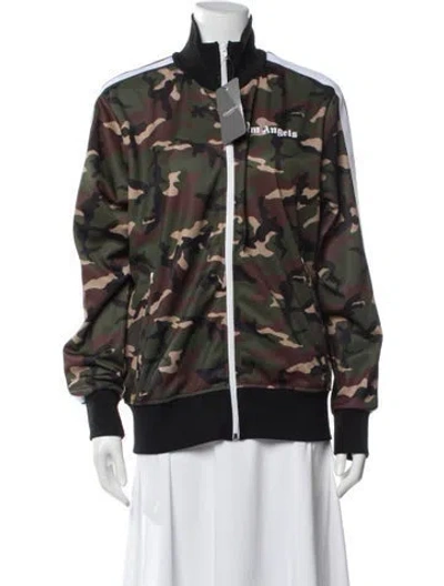 Pre-owned Palm Angels Printed Bomber Jacket W/ Tags In Black