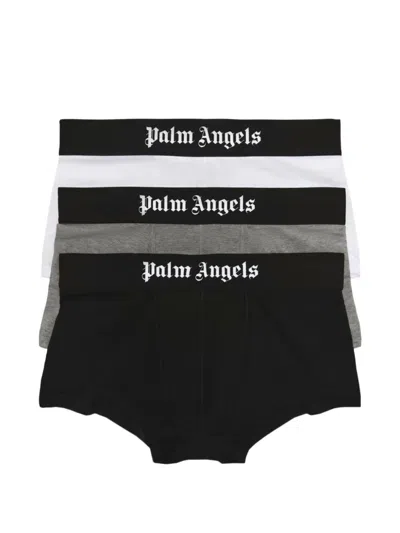 Palm Angels Cotton Boxer Briefs 3 Pack In Multi
