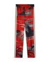 Palm Angels Printed Casual Pants In Red