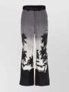 PALM ANGELS PRINTED CONTRAST PANEL TROUSERS WITH SIDE POCKETS