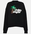 Palm Angels Printed Cotton Sweatshirt In Multicoloured