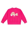 Palm Angels Printed Cotton Sweatshirt In Pink