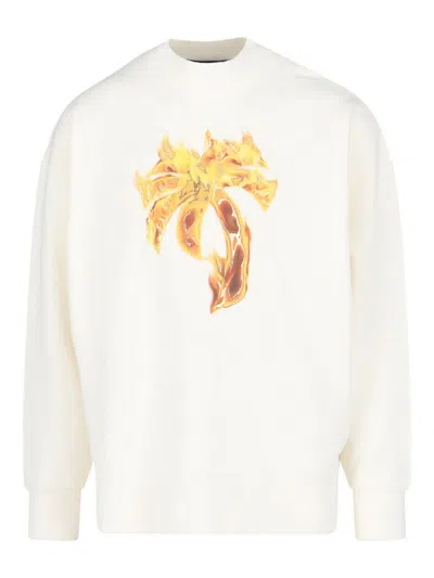 PALM ANGELS SUDADERA - BLANCO
