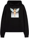 Palm Angels Crystal Pin-up Graphic Hoodie