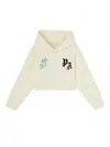 Palm Angels Printed Hoodie In Neutrals