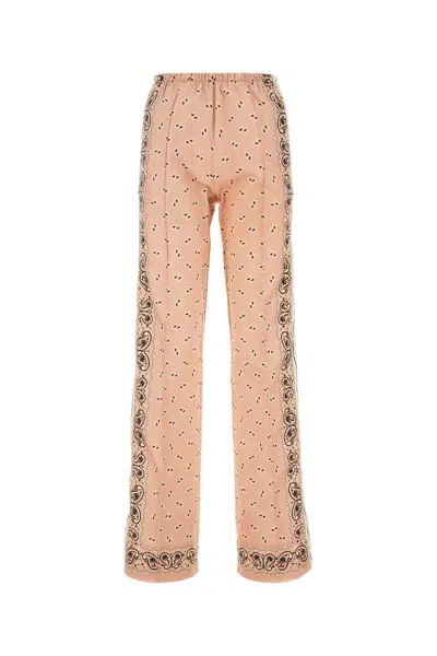 PALM ANGELS PALM ANGELS PRINTED LINEN BLEND PANT