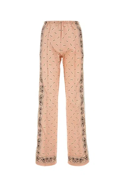 Palm Angels Printed Linen Blend Pant