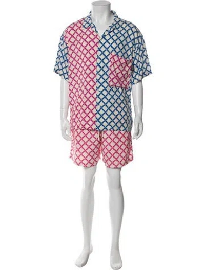Pre-owned Palm Angels Printed Lounge Set In Blue