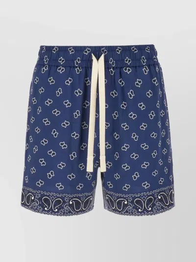 PALM ANGELS PRINTED PAISLEY BERMUDA SHORTS