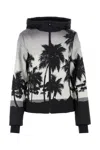 Palm Angels Black Printed Polyester Palm Ski Jacket