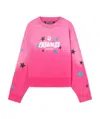 Palm Angels Paradise Palm Sweatshirt In Pink