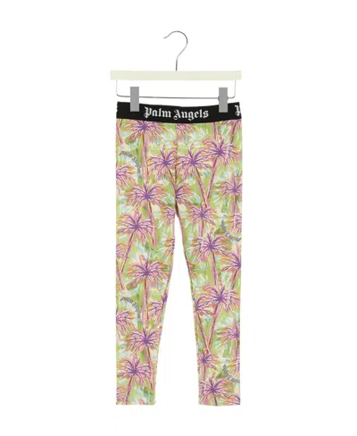 PALM ANGELS PRINTED STRETCH-JERSEY LEGGINGS