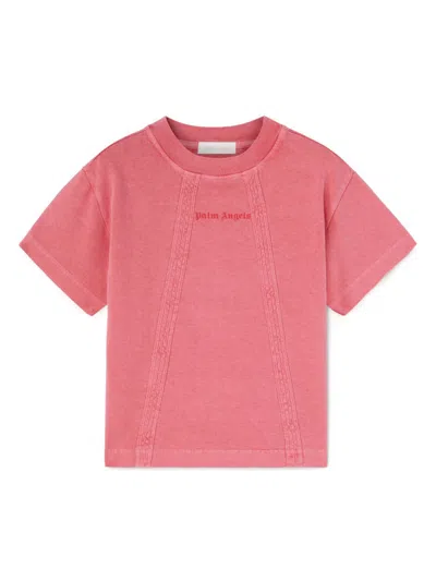 Palm Angels Kids' Printed T-shirt In Red