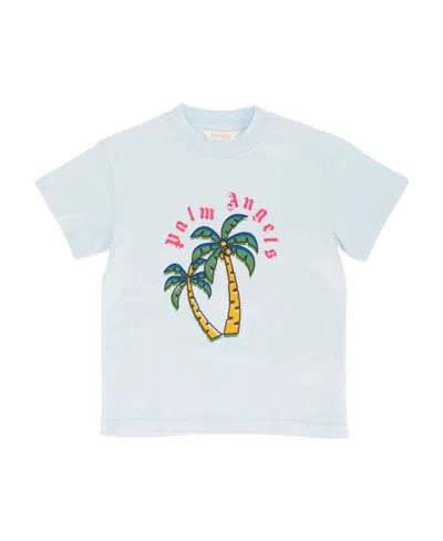 Palm Angels Printed T-shirt In White